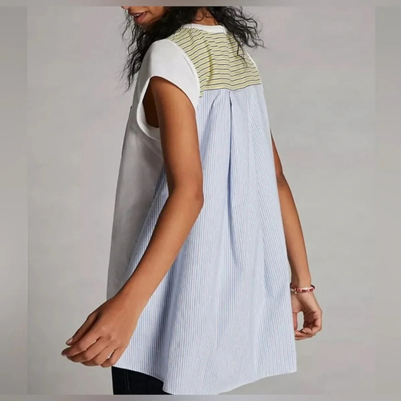 Maeve by Anthropologie Ladies Pinstriped Pocket Tunic Size Medium - Picture 2 of 9